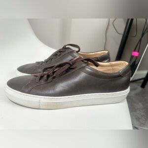 Suitsupply Dark Brown‎ Leather Sneakers